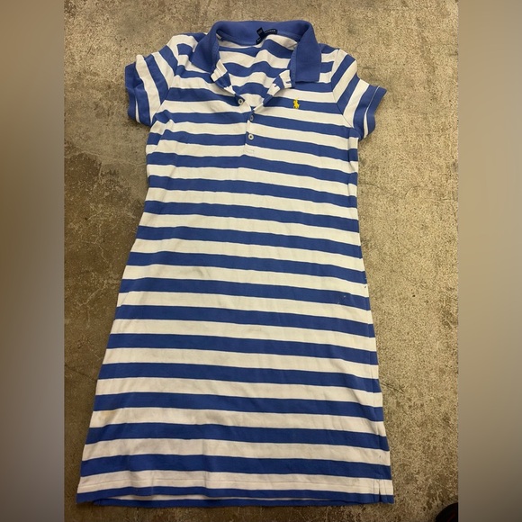 Ralph Lauren Dresses & Skirts - Ralph Lauren preppy Blue and White Striped Polo Dress